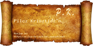 Pilcz Krisztián névjegykártya