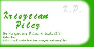 krisztian pilcz business card